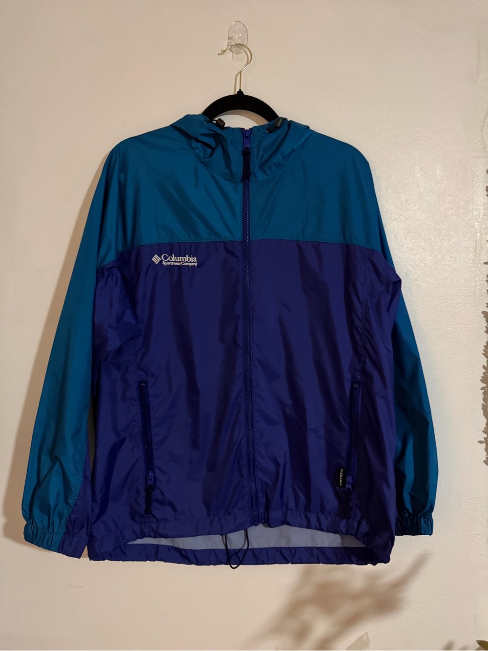 Columbia Blue & Navy Women's Jacket with Mesh Lining